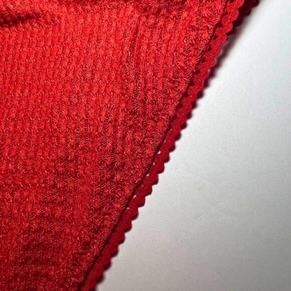 INTIMATELY FREE PEOPLE Burnt Orange Waffle Knit Turtleneck Bodysuit Size S - Picture 5 of 9